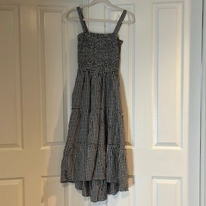 Hollister Black/White Gingham Maxi Dress (size SMALL)
